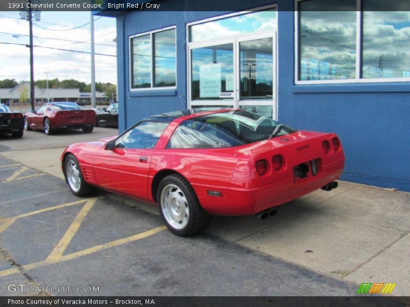 Bright Red / Gray 1991 Chevrolet Corvette Coupe