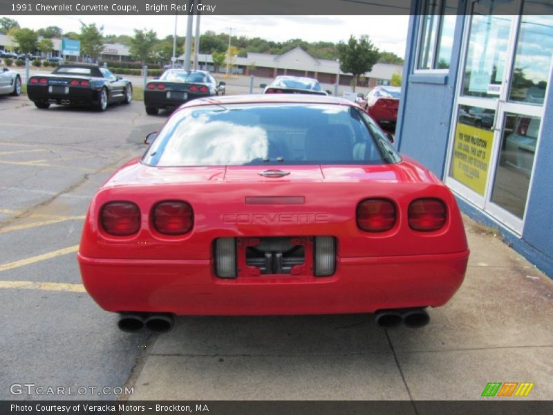 Bright Red / Gray 1991 Chevrolet Corvette Coupe