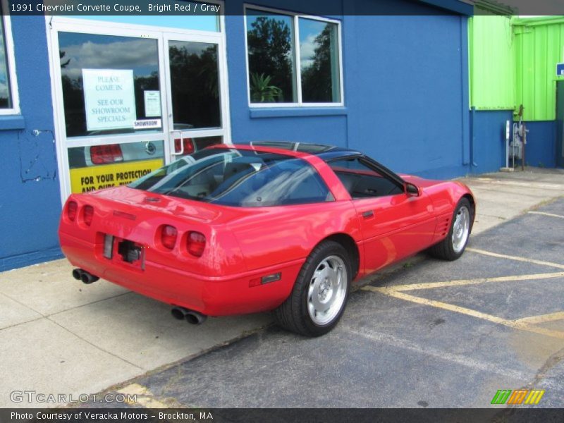 Bright Red / Gray 1991 Chevrolet Corvette Coupe