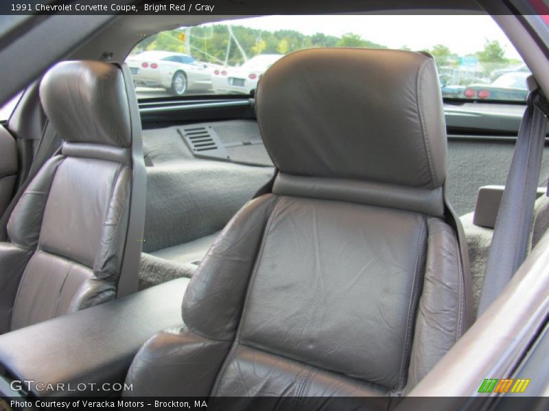 Bright Red / Gray 1991 Chevrolet Corvette Coupe