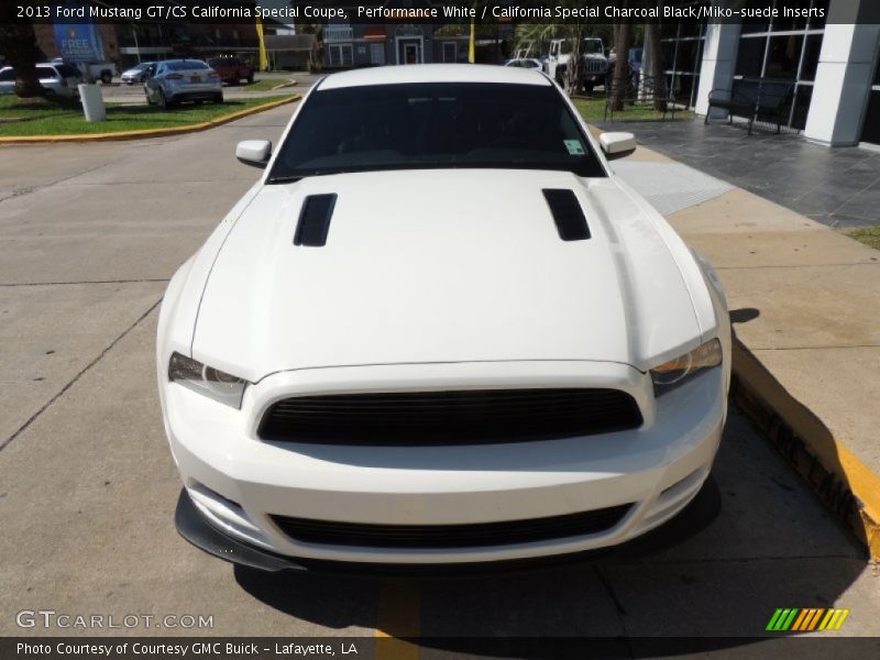 Performance White / California Special Charcoal Black/Miko-suede Inserts 2013 Ford Mustang GT/CS California Special Coupe