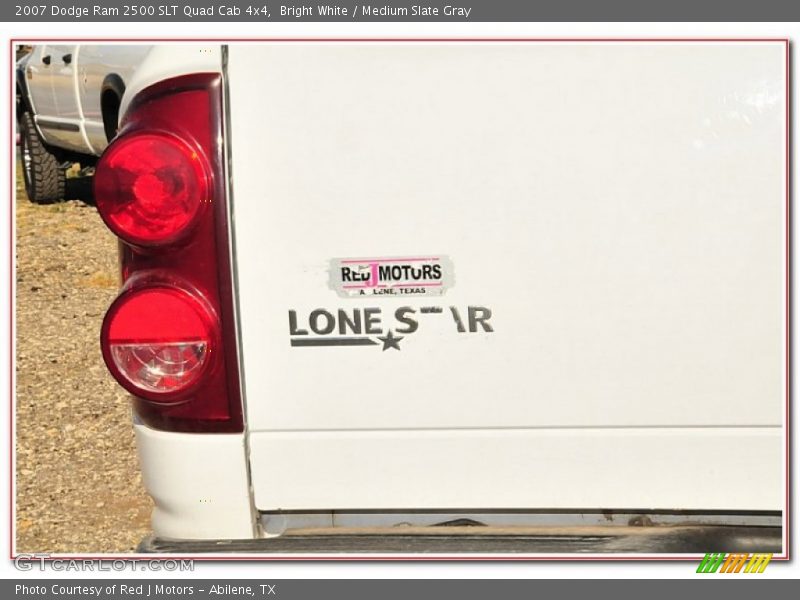Bright White / Medium Slate Gray 2007 Dodge Ram 2500 SLT Quad Cab 4x4