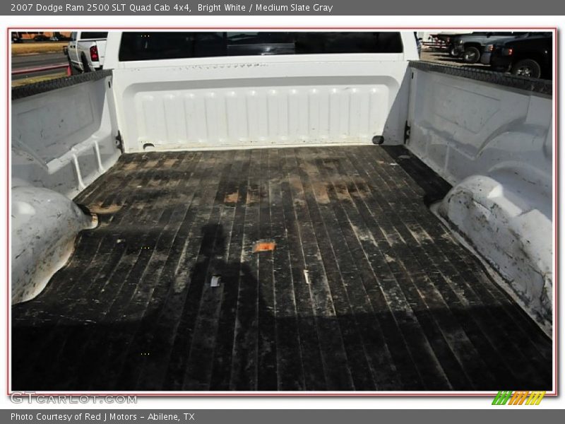 Bright White / Medium Slate Gray 2007 Dodge Ram 2500 SLT Quad Cab 4x4