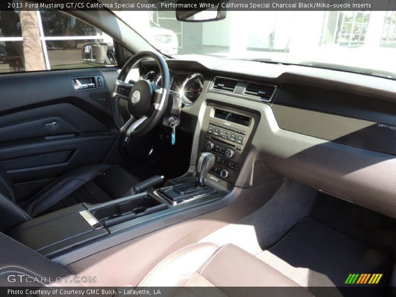 Performance White / California Special Charcoal Black/Miko-suede Inserts 2013 Ford Mustang GT/CS California Special Coupe
