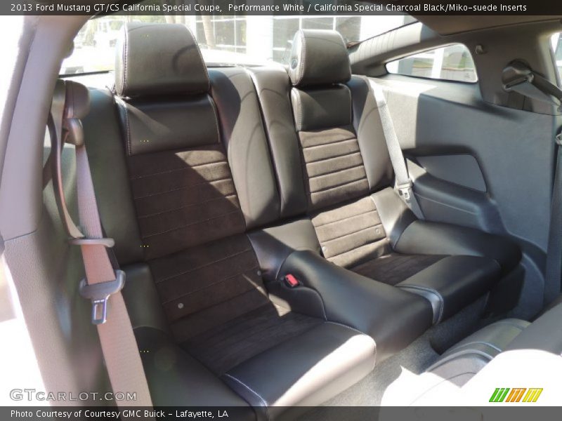 Performance White / California Special Charcoal Black/Miko-suede Inserts 2013 Ford Mustang GT/CS California Special Coupe