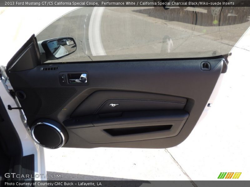 Performance White / California Special Charcoal Black/Miko-suede Inserts 2013 Ford Mustang GT/CS California Special Coupe