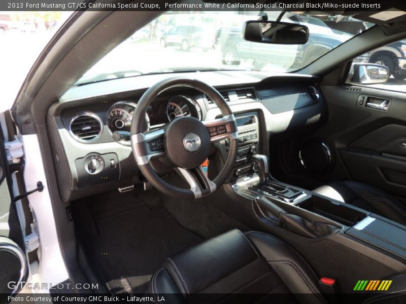 Performance White / California Special Charcoal Black/Miko-suede Inserts 2013 Ford Mustang GT/CS California Special Coupe