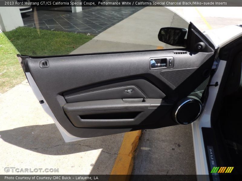 Performance White / California Special Charcoal Black/Miko-suede Inserts 2013 Ford Mustang GT/CS California Special Coupe