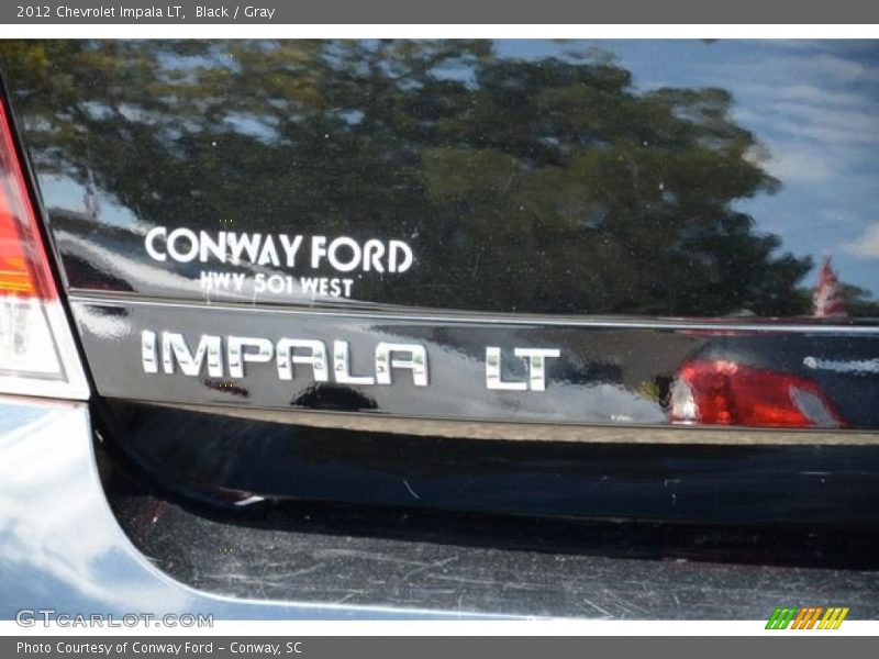 Black / Gray 2012 Chevrolet Impala LT