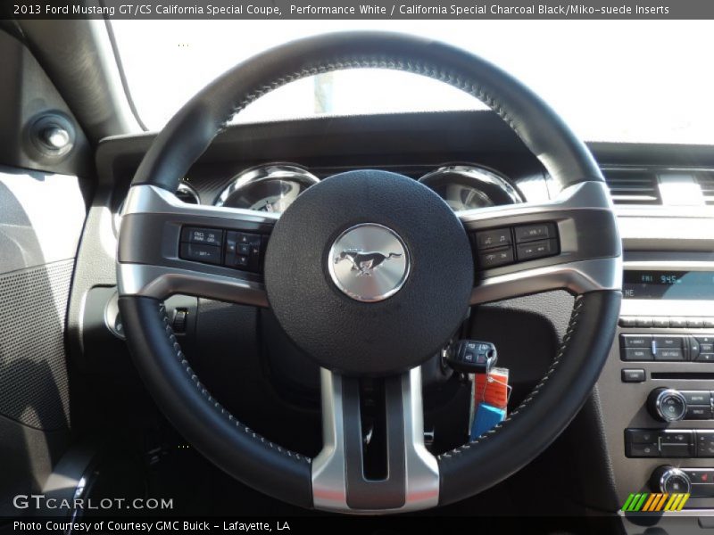 Performance White / California Special Charcoal Black/Miko-suede Inserts 2013 Ford Mustang GT/CS California Special Coupe