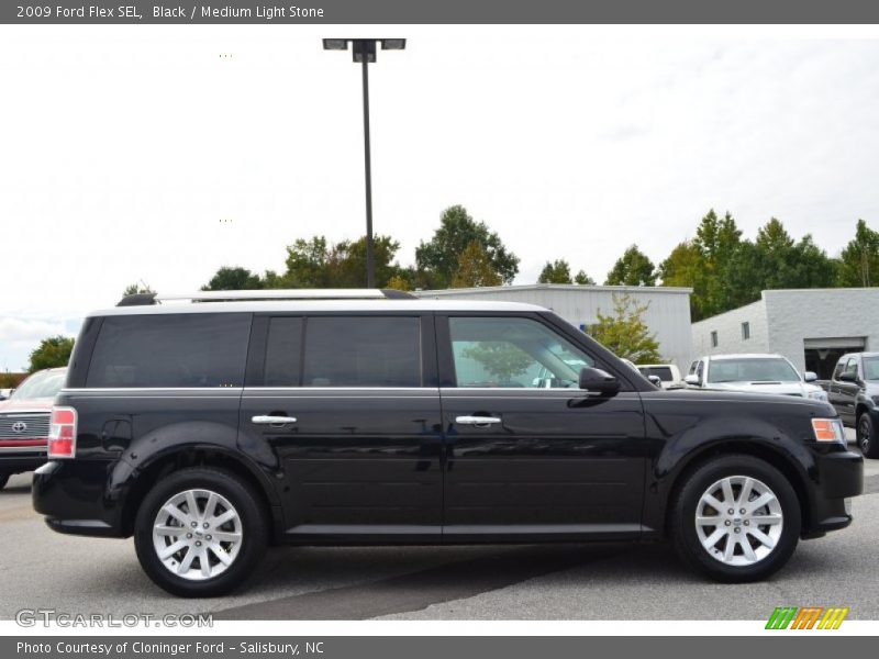 Black / Medium Light Stone 2009 Ford Flex SEL