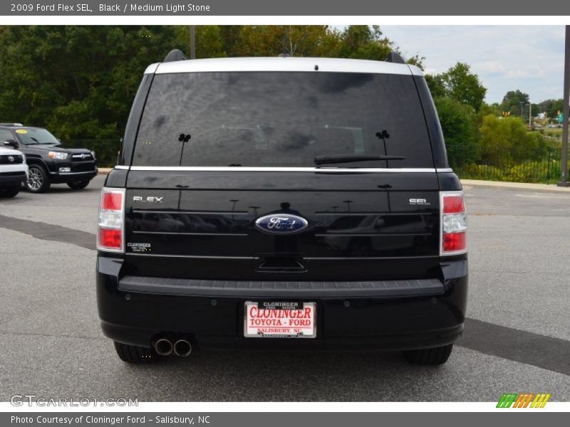 Black / Medium Light Stone 2009 Ford Flex SEL