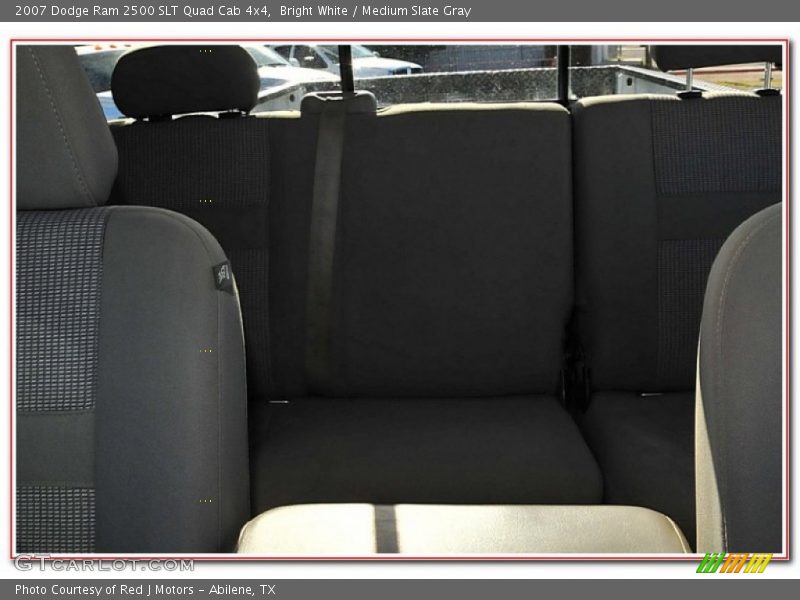 Bright White / Medium Slate Gray 2007 Dodge Ram 2500 SLT Quad Cab 4x4