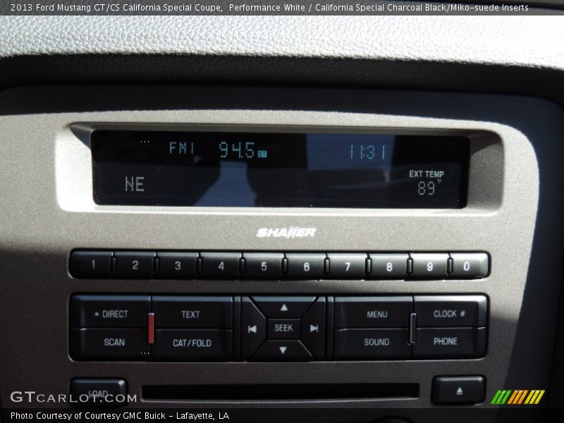 Performance White / California Special Charcoal Black/Miko-suede Inserts 2013 Ford Mustang GT/CS California Special Coupe