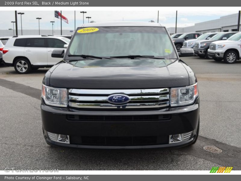 Black / Medium Light Stone 2009 Ford Flex SEL