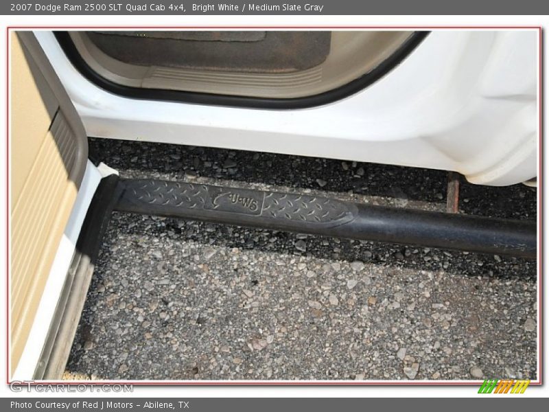 Bright White / Medium Slate Gray 2007 Dodge Ram 2500 SLT Quad Cab 4x4