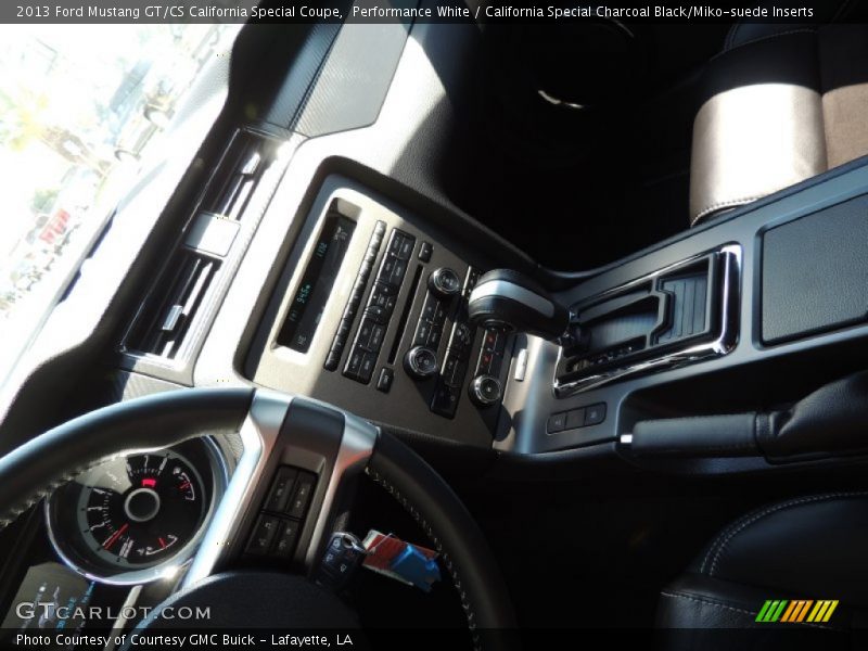 Performance White / California Special Charcoal Black/Miko-suede Inserts 2013 Ford Mustang GT/CS California Special Coupe