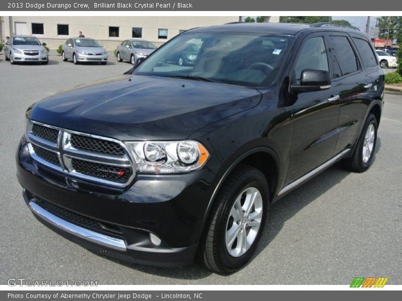 Brilliant Black Crystal Pearl / Black 2013 Dodge Durango Crew