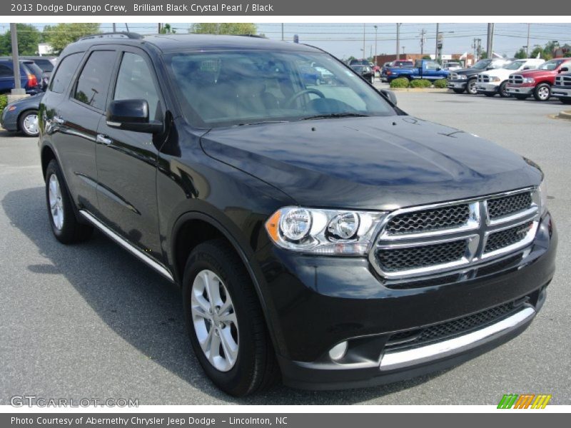 Brilliant Black Crystal Pearl / Black 2013 Dodge Durango Crew