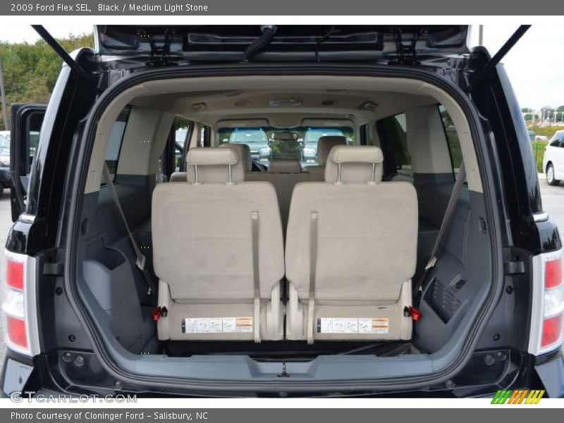 Black / Medium Light Stone 2009 Ford Flex SEL