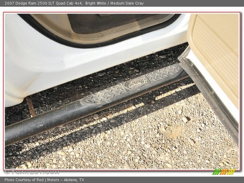 Bright White / Medium Slate Gray 2007 Dodge Ram 2500 SLT Quad Cab 4x4