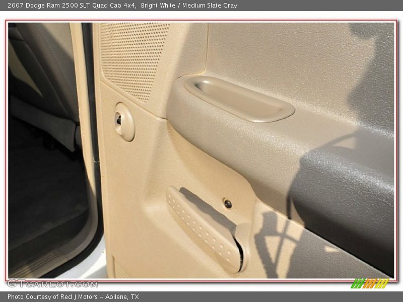 Bright White / Medium Slate Gray 2007 Dodge Ram 2500 SLT Quad Cab 4x4