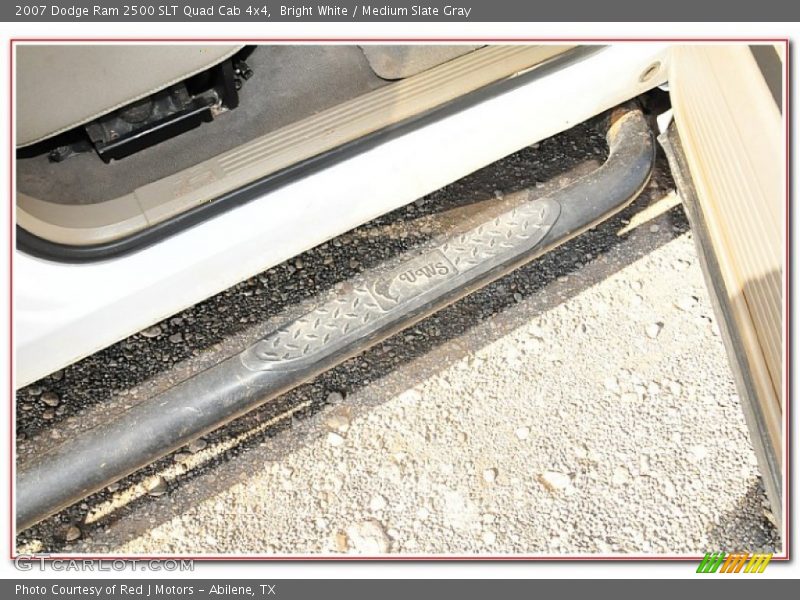 Bright White / Medium Slate Gray 2007 Dodge Ram 2500 SLT Quad Cab 4x4