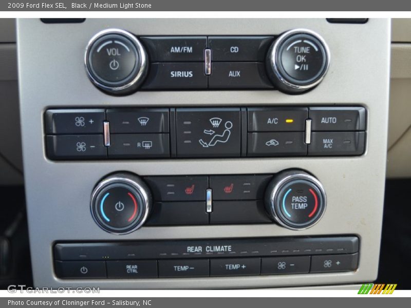 Black / Medium Light Stone 2009 Ford Flex SEL