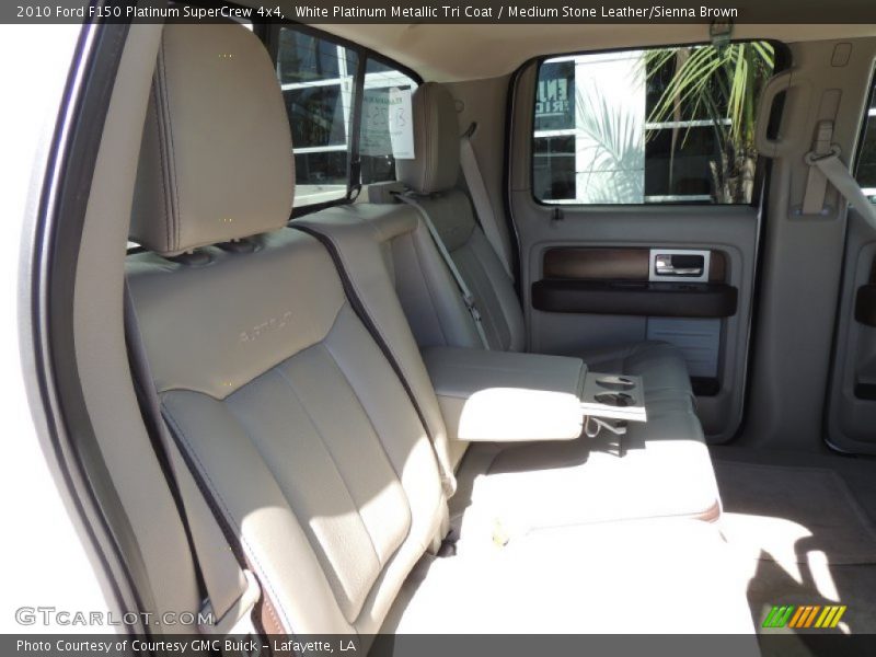White Platinum Metallic Tri Coat / Medium Stone Leather/Sienna Brown 2010 Ford F150 Platinum SuperCrew 4x4