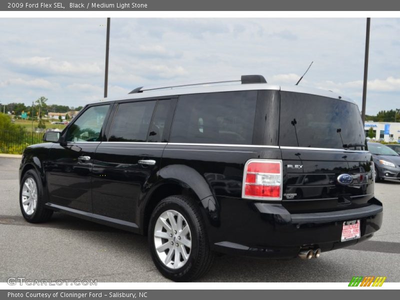 Black / Medium Light Stone 2009 Ford Flex SEL