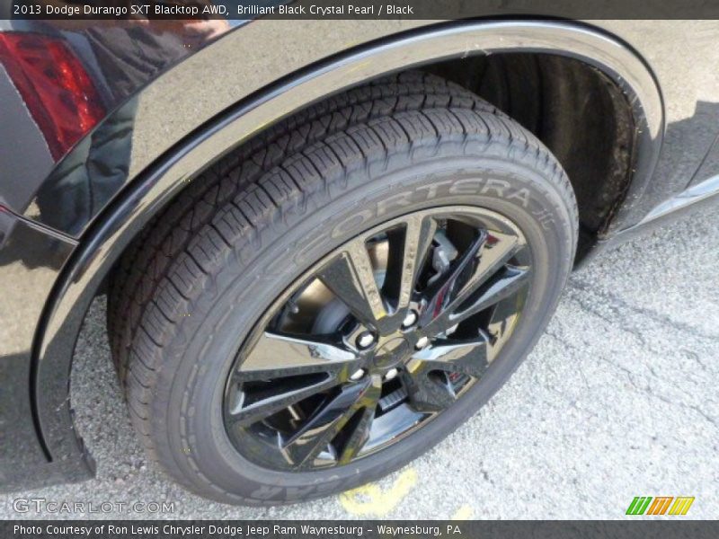 Brilliant Black Crystal Pearl / Black 2013 Dodge Durango SXT Blacktop AWD