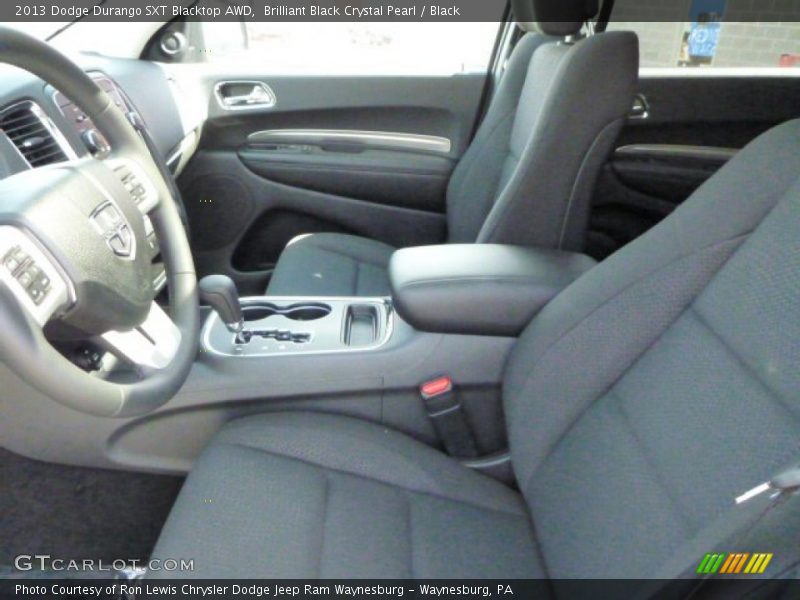 Brilliant Black Crystal Pearl / Black 2013 Dodge Durango SXT Blacktop AWD