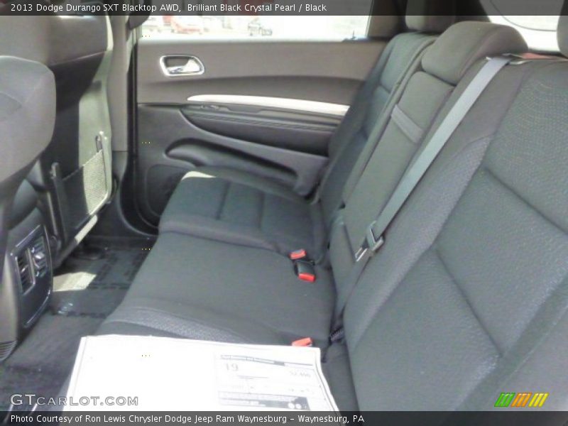 Brilliant Black Crystal Pearl / Black 2013 Dodge Durango SXT Blacktop AWD
