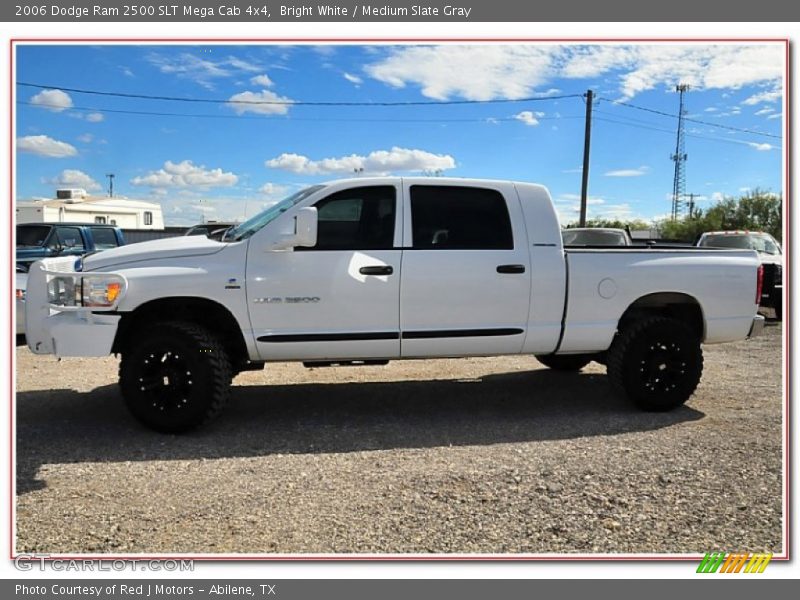 Bright White / Medium Slate Gray 2006 Dodge Ram 2500 SLT Mega Cab 4x4