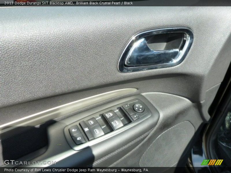 Brilliant Black Crystal Pearl / Black 2013 Dodge Durango SXT Blacktop AWD