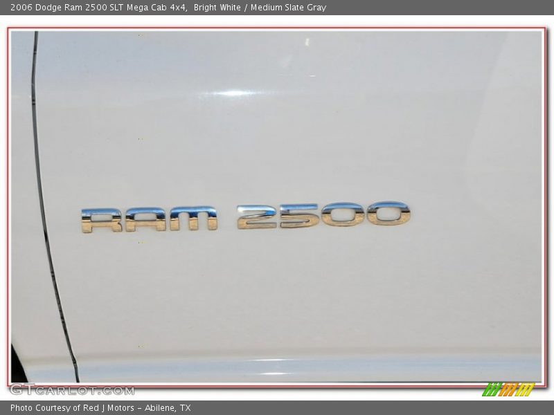 Bright White / Medium Slate Gray 2006 Dodge Ram 2500 SLT Mega Cab 4x4