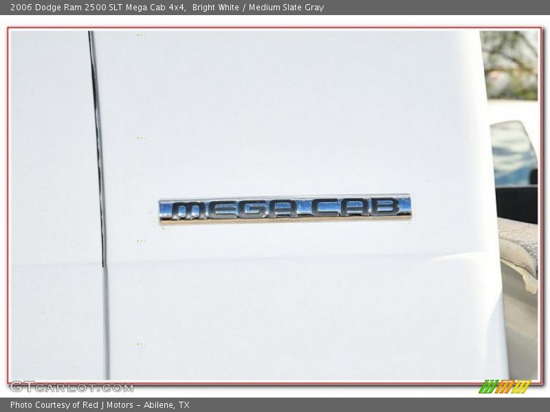 Bright White / Medium Slate Gray 2006 Dodge Ram 2500 SLT Mega Cab 4x4