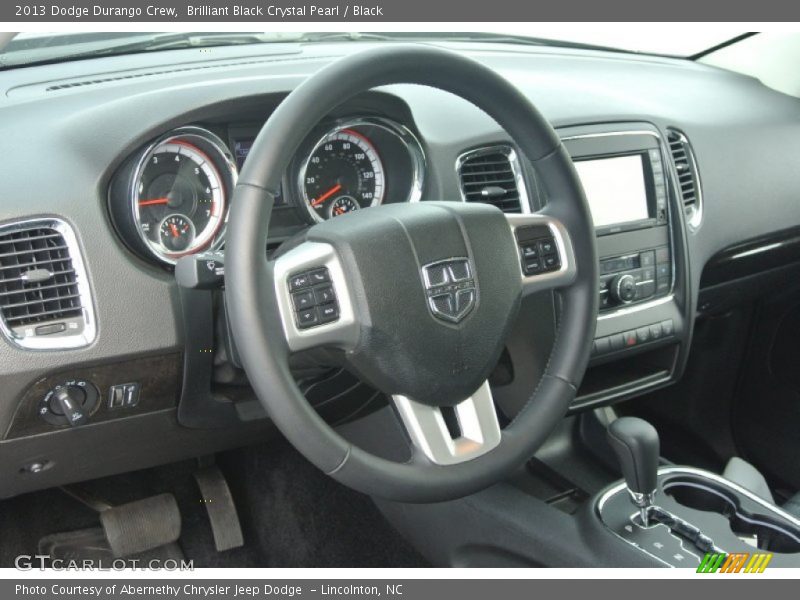 Brilliant Black Crystal Pearl / Black 2013 Dodge Durango Crew