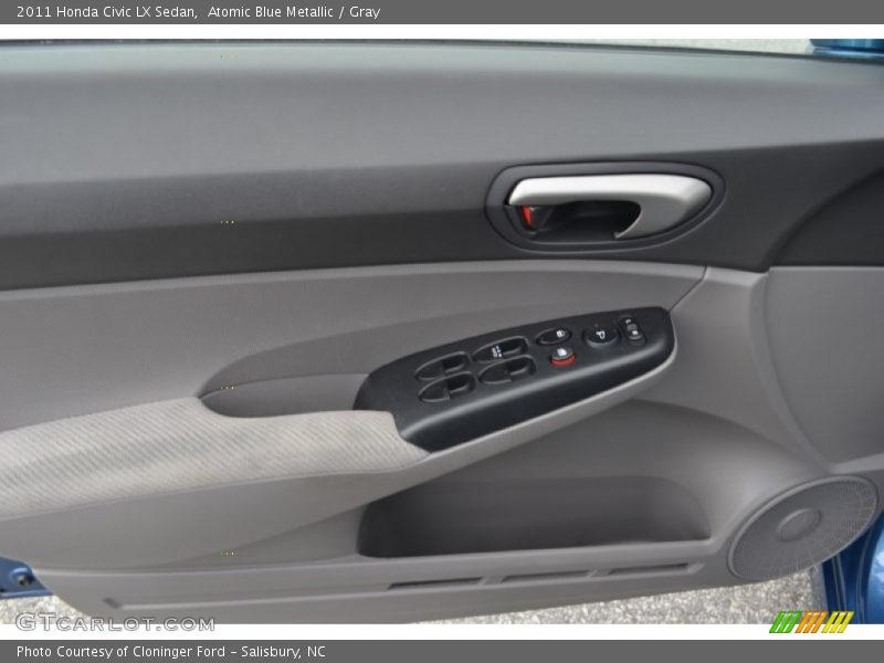Atomic Blue Metallic / Gray 2011 Honda Civic LX Sedan