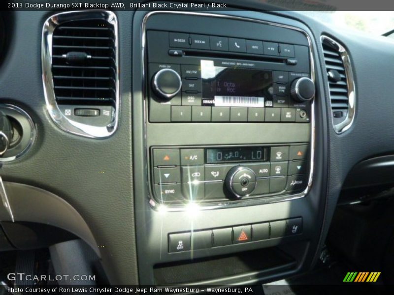 Brilliant Black Crystal Pearl / Black 2013 Dodge Durango SXT Blacktop AWD