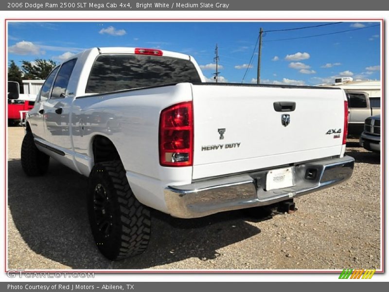 Bright White / Medium Slate Gray 2006 Dodge Ram 2500 SLT Mega Cab 4x4