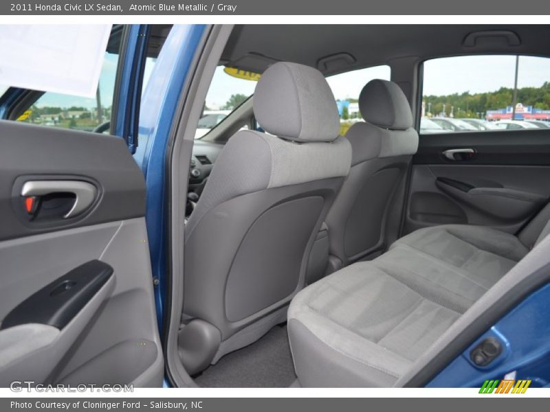 Atomic Blue Metallic / Gray 2011 Honda Civic LX Sedan