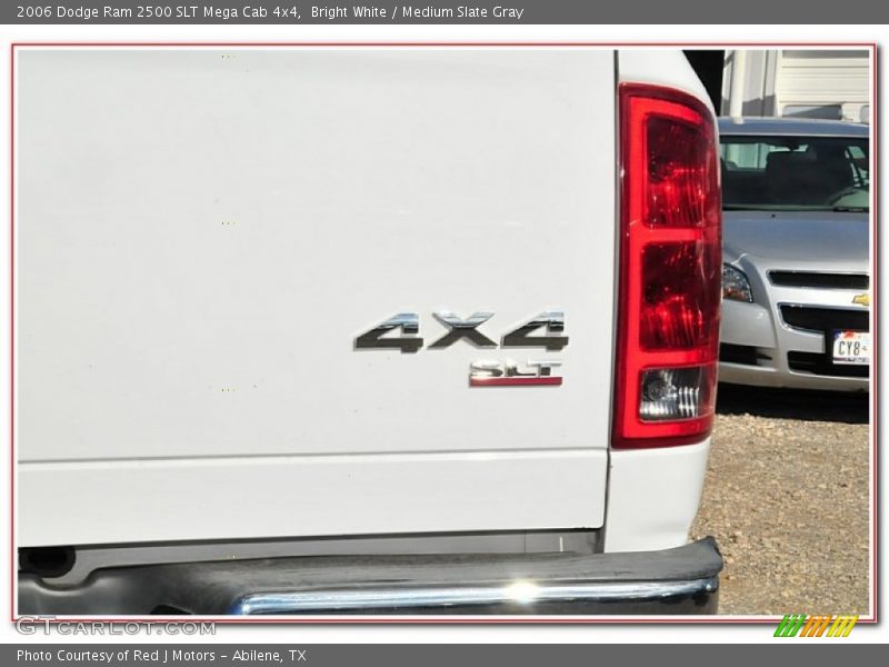Bright White / Medium Slate Gray 2006 Dodge Ram 2500 SLT Mega Cab 4x4