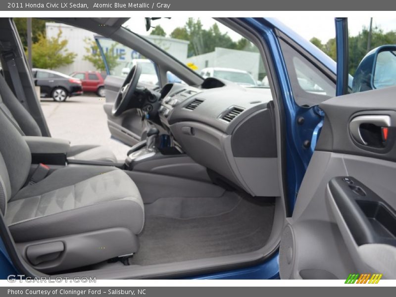 Atomic Blue Metallic / Gray 2011 Honda Civic LX Sedan