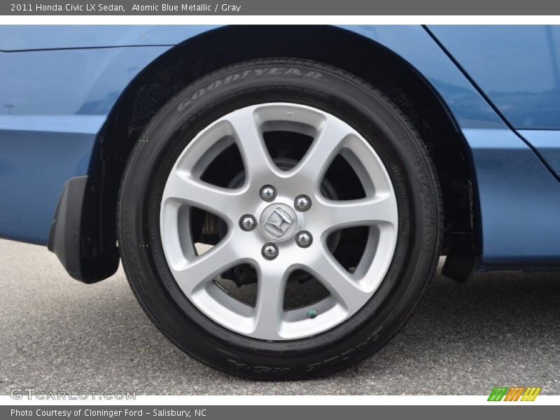 Atomic Blue Metallic / Gray 2011 Honda Civic LX Sedan