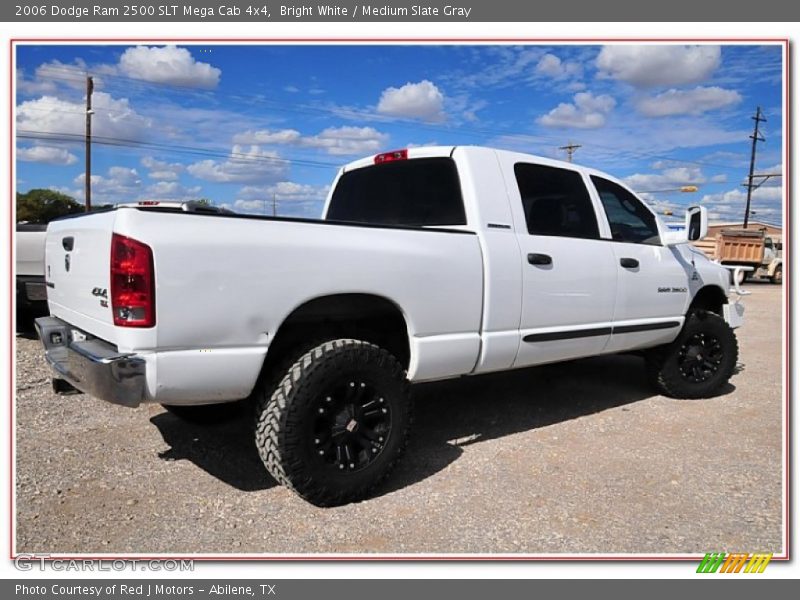 Bright White / Medium Slate Gray 2006 Dodge Ram 2500 SLT Mega Cab 4x4