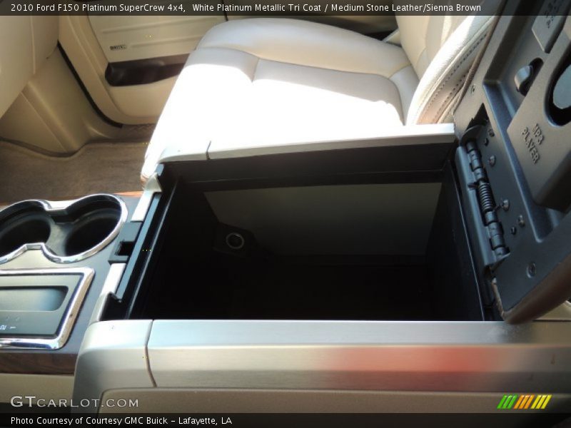 White Platinum Metallic Tri Coat / Medium Stone Leather/Sienna Brown 2010 Ford F150 Platinum SuperCrew 4x4