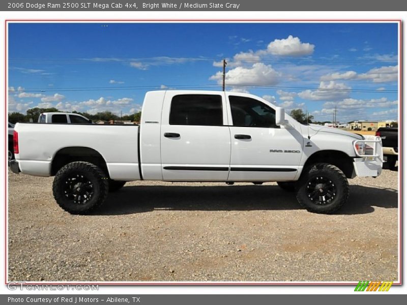 Bright White / Medium Slate Gray 2006 Dodge Ram 2500 SLT Mega Cab 4x4