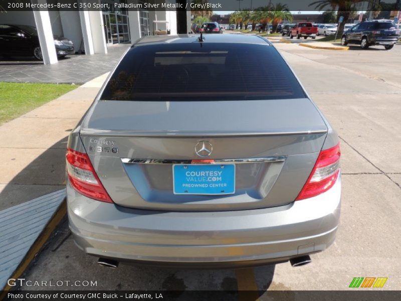 Palladium Silver Metallic / Grey/Black 2008 Mercedes-Benz C 350 Sport