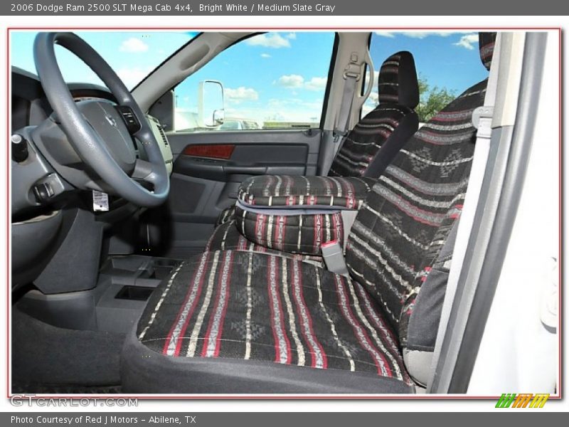 Bright White / Medium Slate Gray 2006 Dodge Ram 2500 SLT Mega Cab 4x4